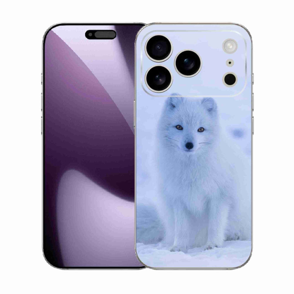 Gélový kryt mmCase na iPhone 17 Pro - polárna líška