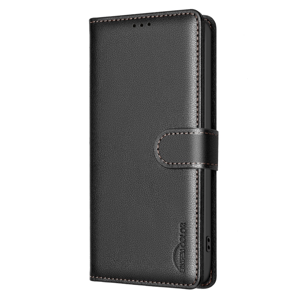 BINFEN knižkové púzdro na Xiaomi Redmi 15 5G (169mm) - čierne