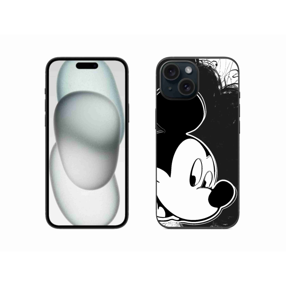 Gélový kryt mmCase na iPhone 15 - mickey mouse 1