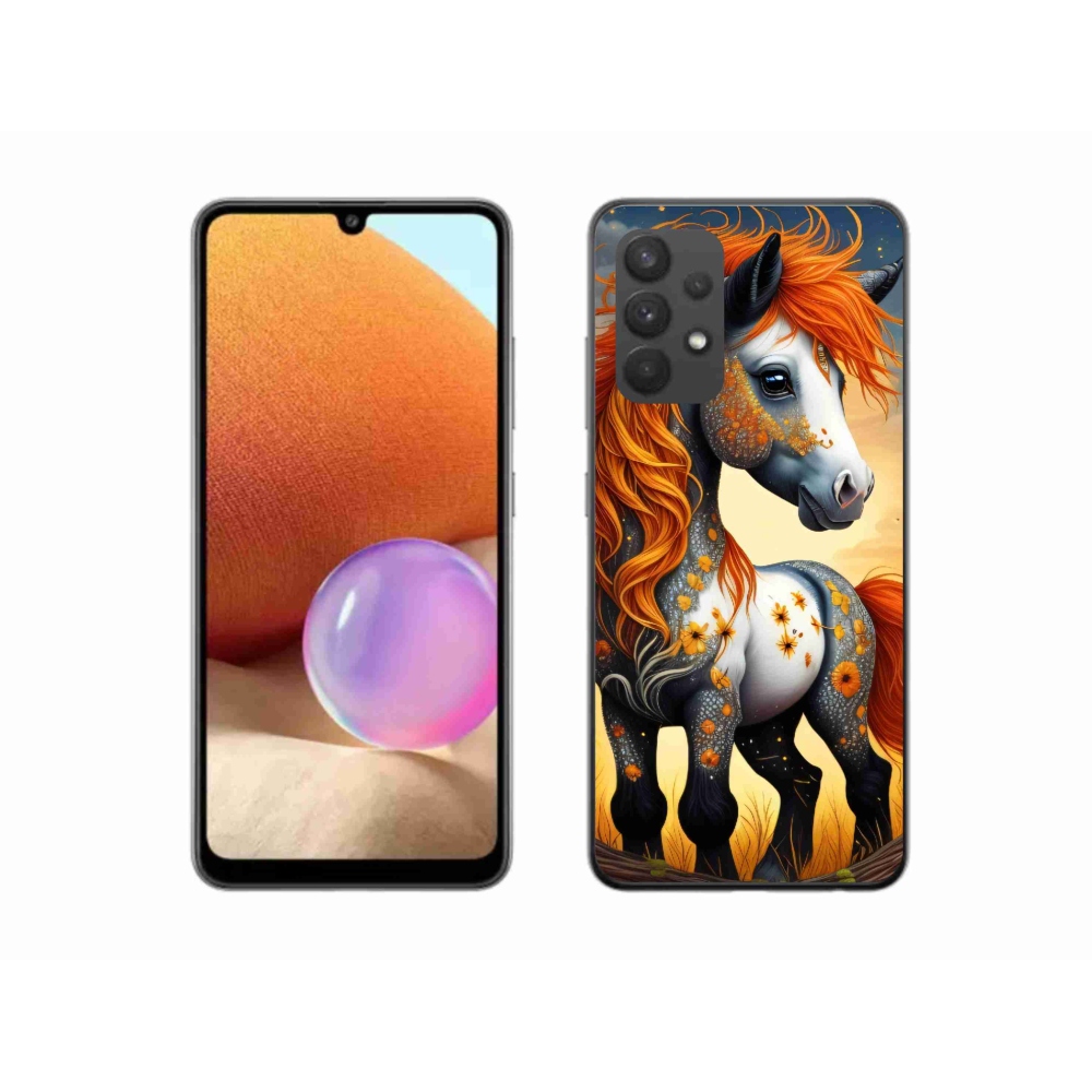 Gélový kryt mmCase na Samsung Galaxy A32 4G - farebný poník