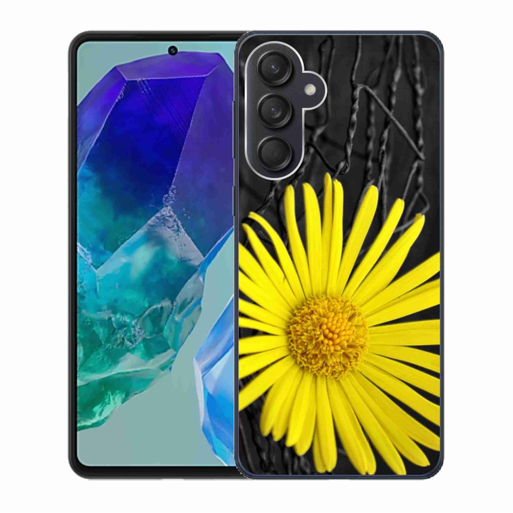 Gélový kryt mmCase na Samsung Galaxy M55 5G - žltá kvetina