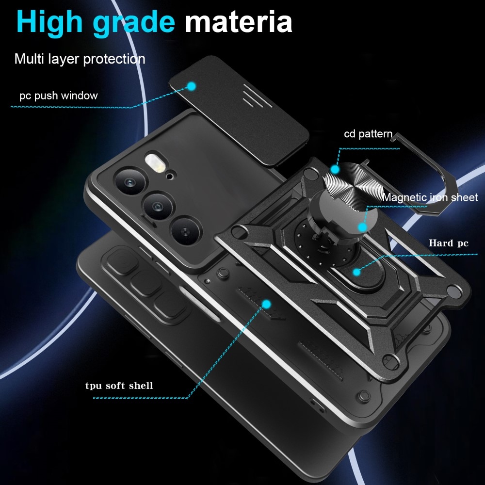 Slide odolný kryt na Realme 14x 5G/Realme C75 - čierny