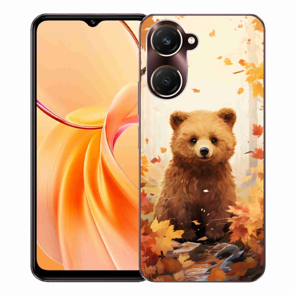 Gélový kryt mmCase na Vivo Y28s 5G - medveď v lese