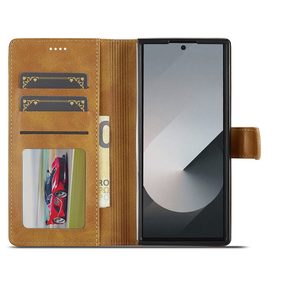 IMEEKE knižkové púzdro na Samsung Galaxy Z Fold7 5G - žlté