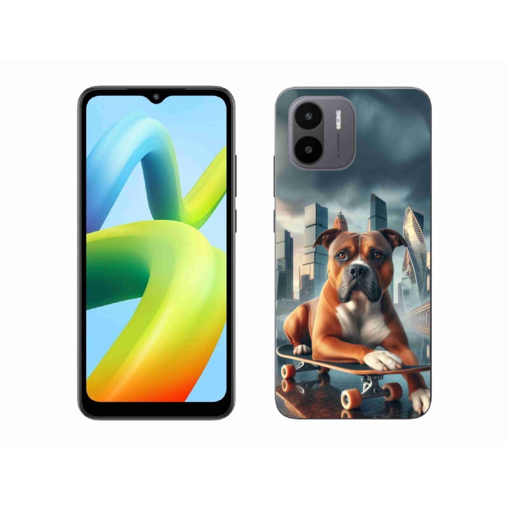 Gélový kryt mmCase na Xiaomi Redmi A1 - pes na skateboarde