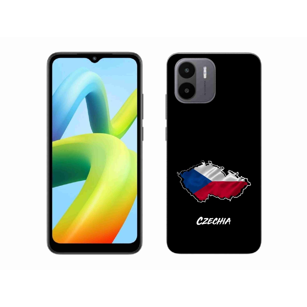 Gélový kryt mmCase na Xiaomi Redmi A1 - Czechia čierne pozadie