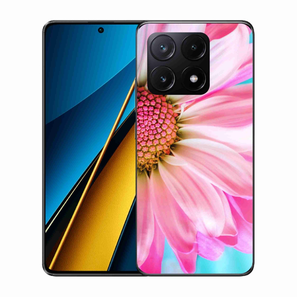 Gélový kryt mmCase na Xiaomi Poco X6 Pro 5G - ružová kvetina