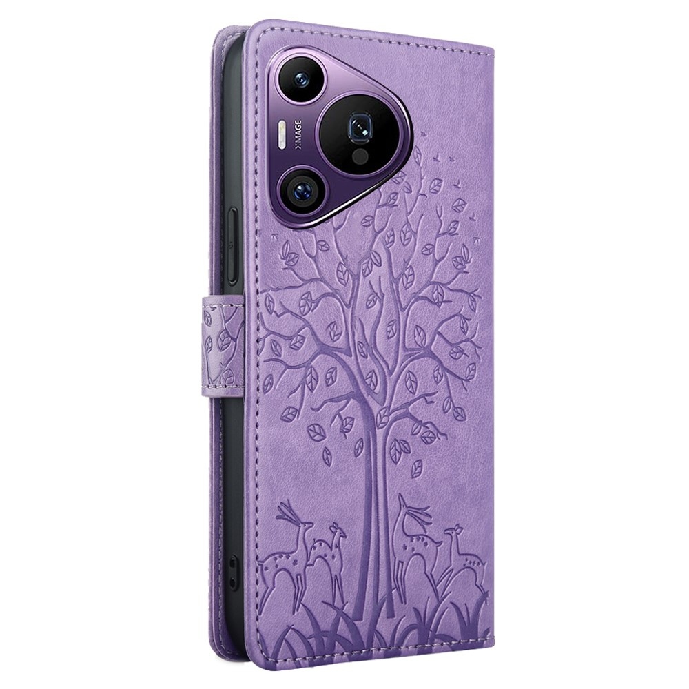 Tree knižkové puzdro na Huawei Pura 70 Pro - fialové