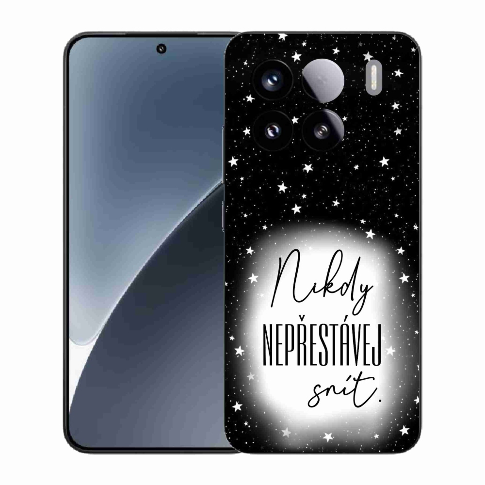 Gélový kryt mmCase na Xiaomi 15 - citát 1 bieločierne pozadie