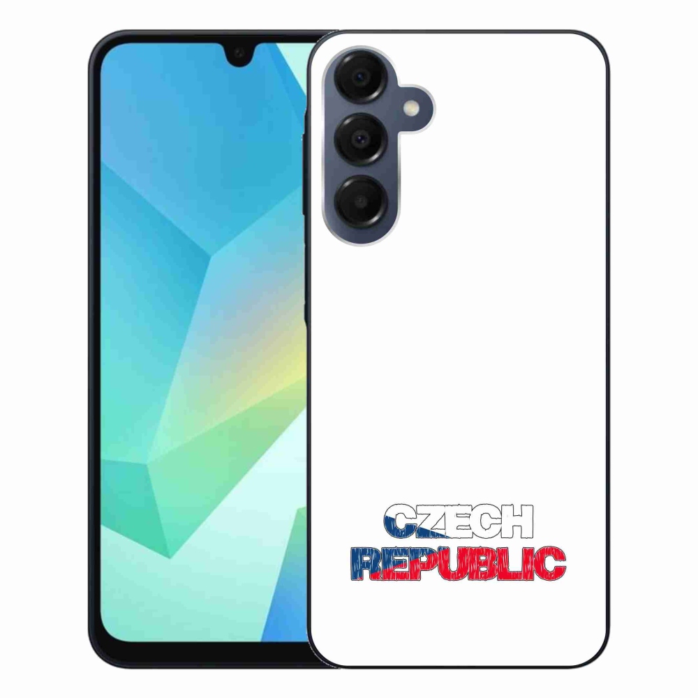 Gélový kryt mmCase na Samsung Galaxy A16 4G/5G - Czech Republic biele pozadie