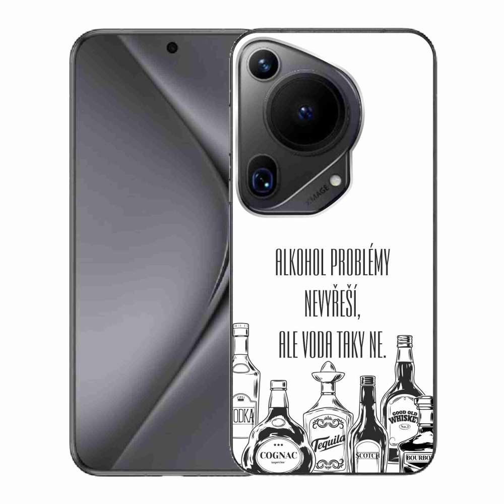 Gélový kryt mmCase na Huawei Pura 70 Ultra - vtipný text biele pozadie