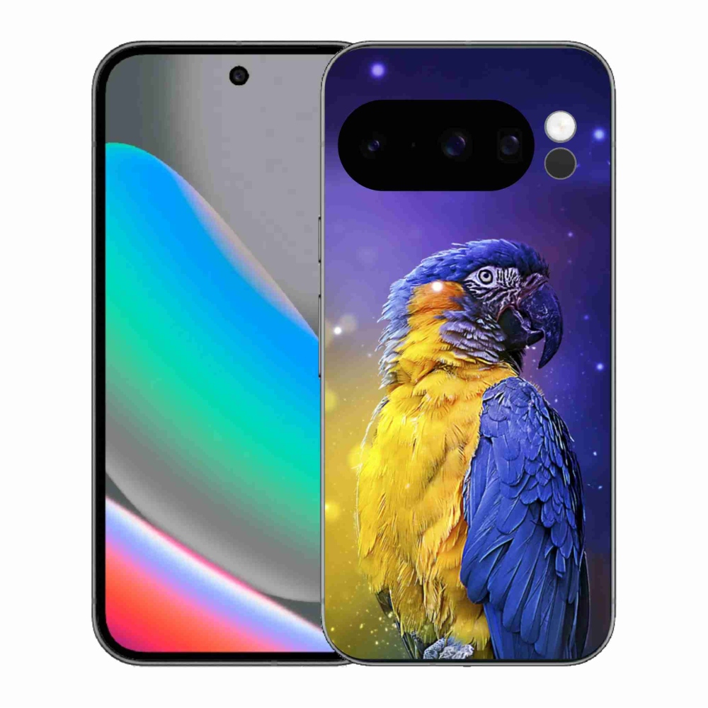 Gélový kryt mmCase na Google Pixel 10 Pro - papagáj ara 1