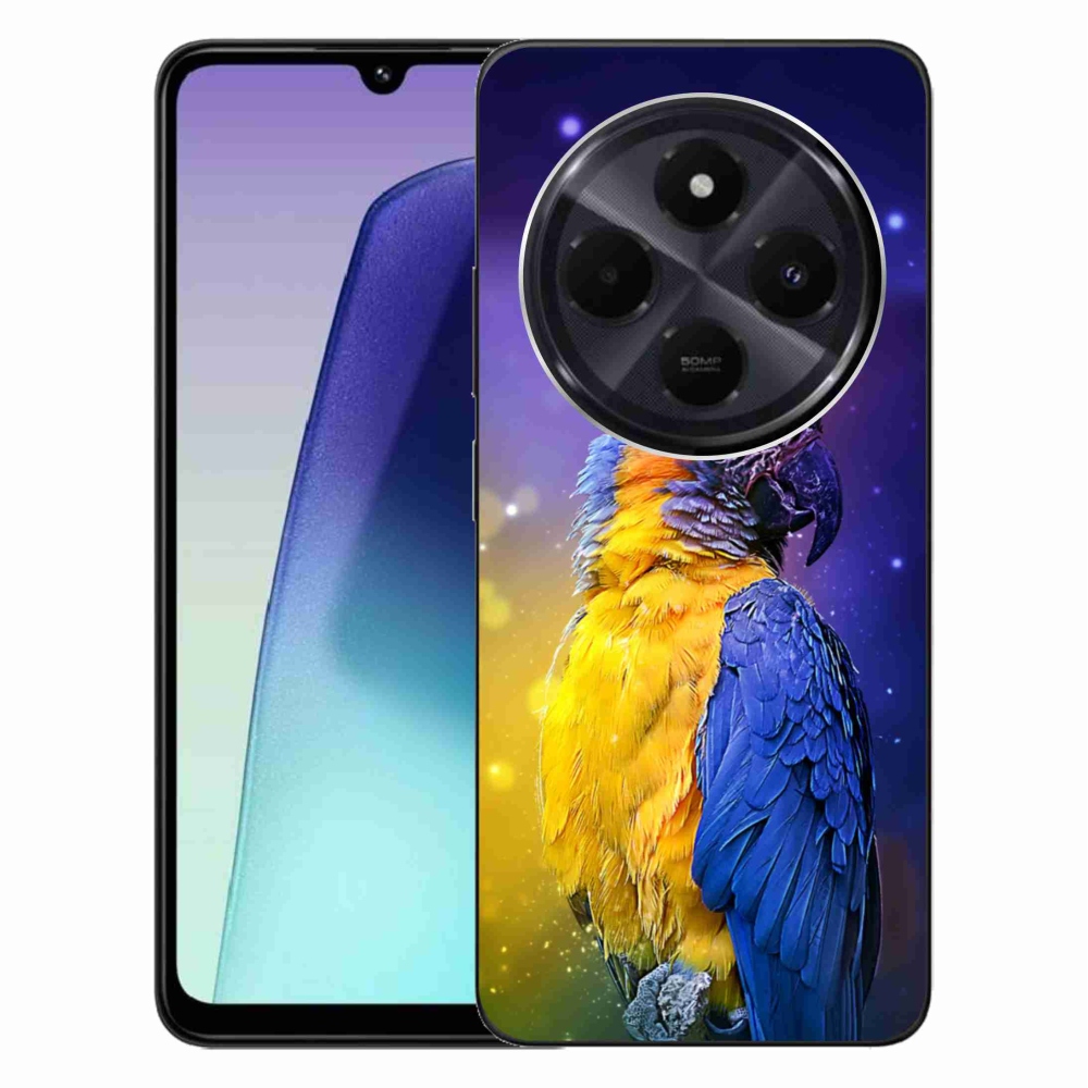 Gélový obal mmCase na Xiaomi Redmi 14C/Poco C75 - papagáj ara 1