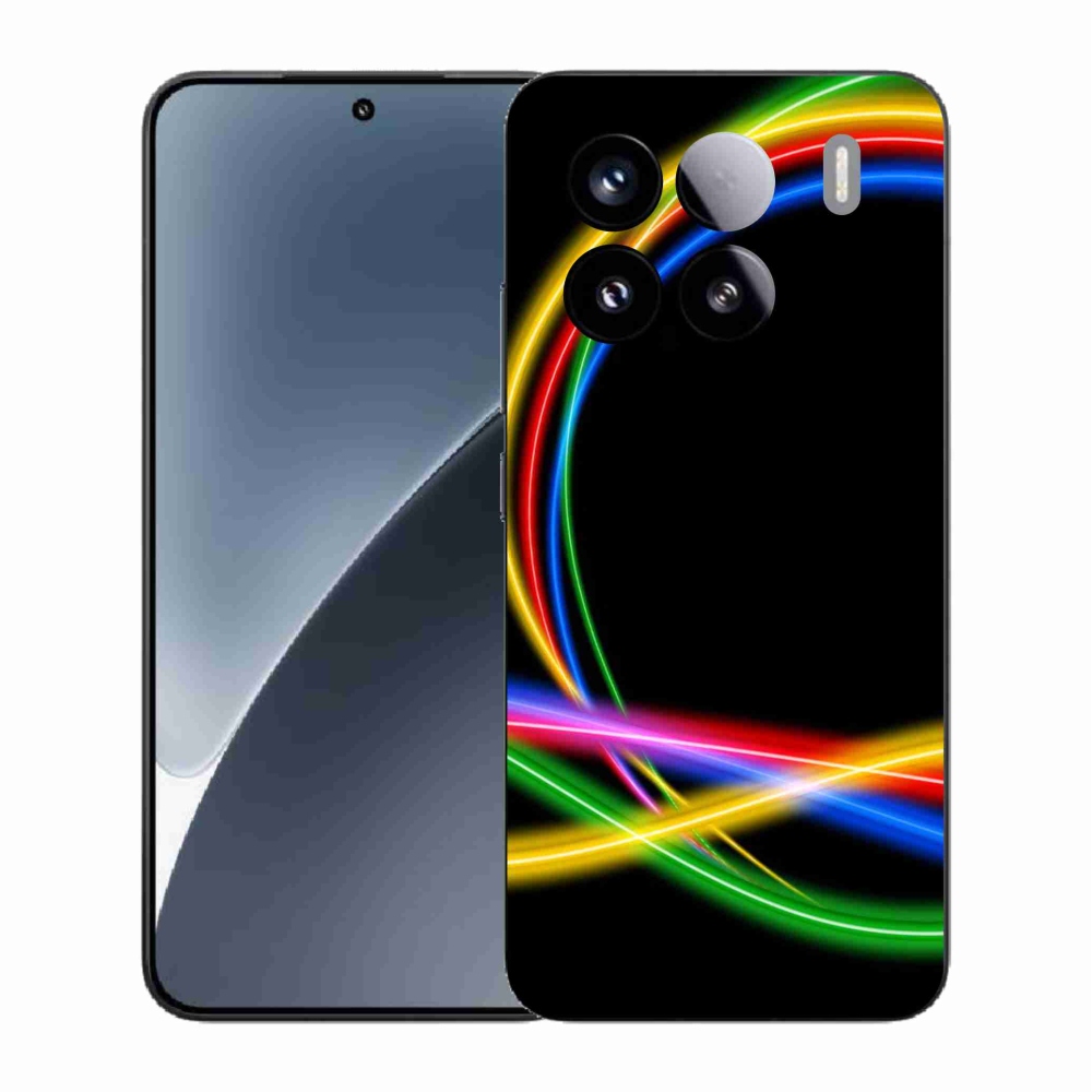 Gélový kryt mmCase na Xiaomi 15 - neónové kruhy