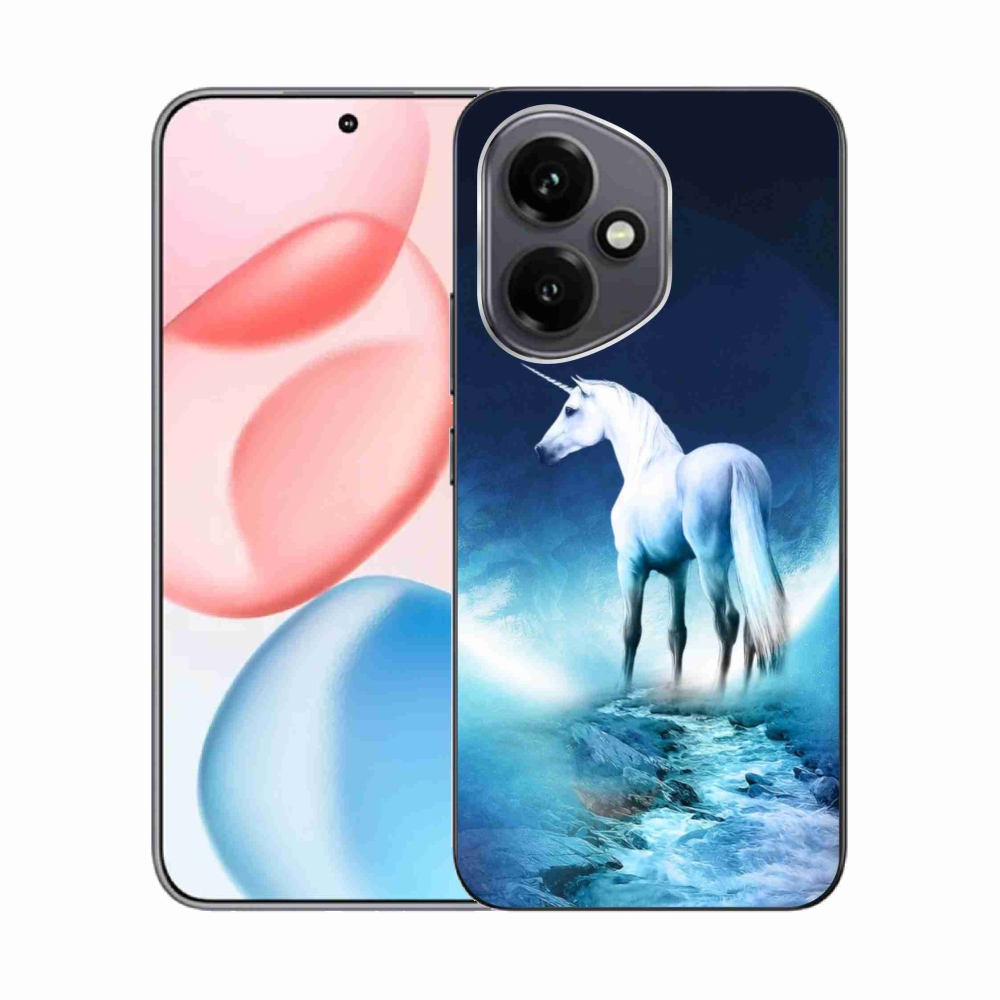 Gélový kryt mmCase na Honor 400 - biely jednorožec