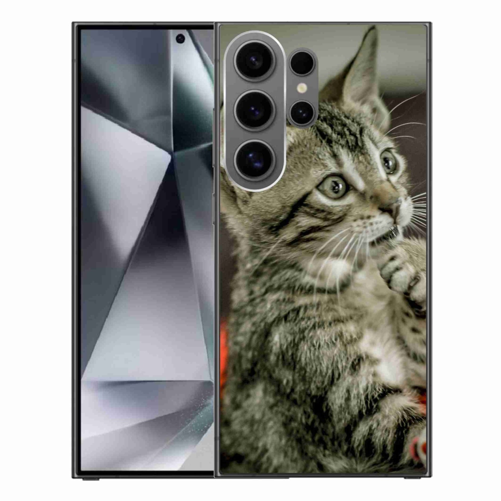 Gélový kryt mmCase na Samsung Galaxy S24 Ultra - roztomilá mačka