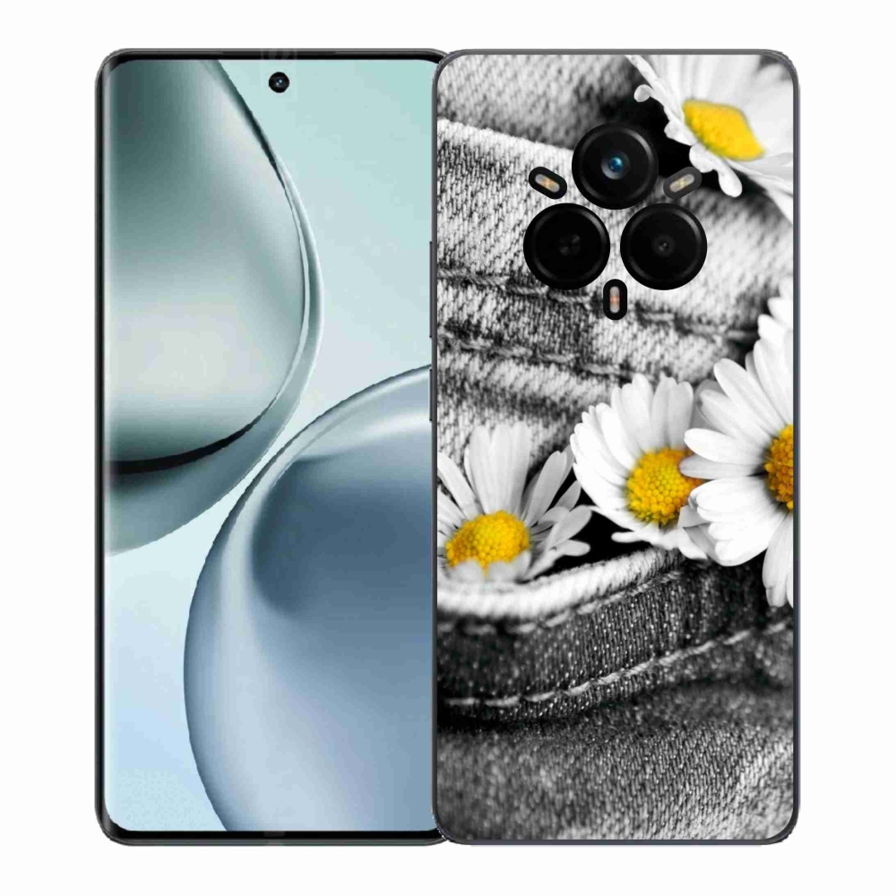 Gélový kryt mmCase na Realme 14 Pro+ 5G - margaréty