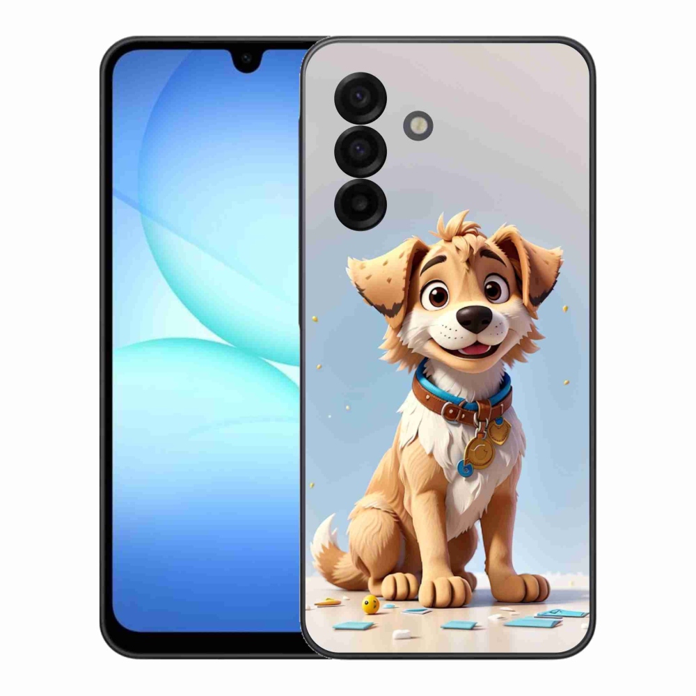 Gélový kryt mmCase na Samsung Galaxy A17 5G - kreslené šteňa