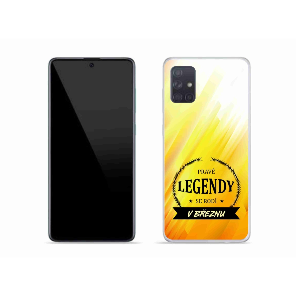 Gélový kryt mmCase na Samsung Galaxy A51 - legendy v marci žlté pozadie