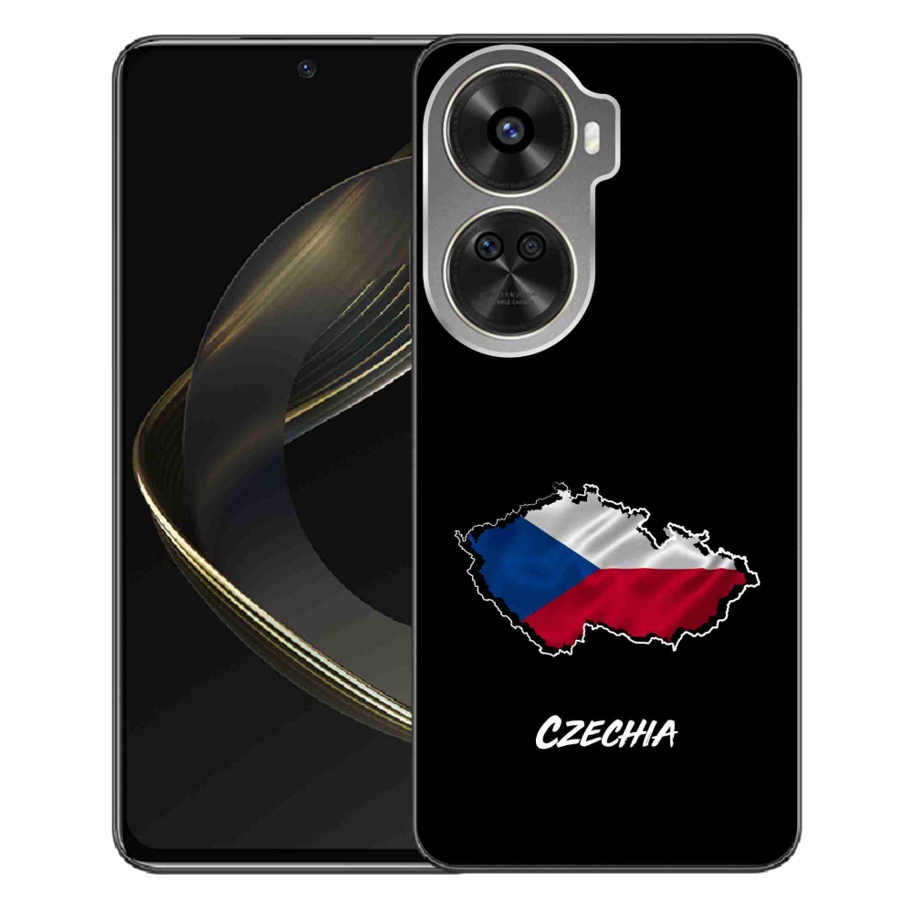 Gélový kryt mmCase na Huawei Nova 12 SE - Czechia čierne pozadie
