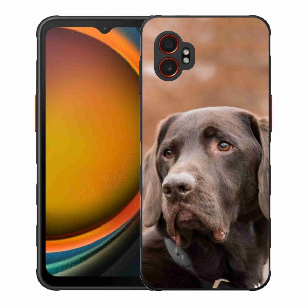 Gélový kryt mmCase na Samsung Galaxy Xcover 7 Pro - hnedý labrador