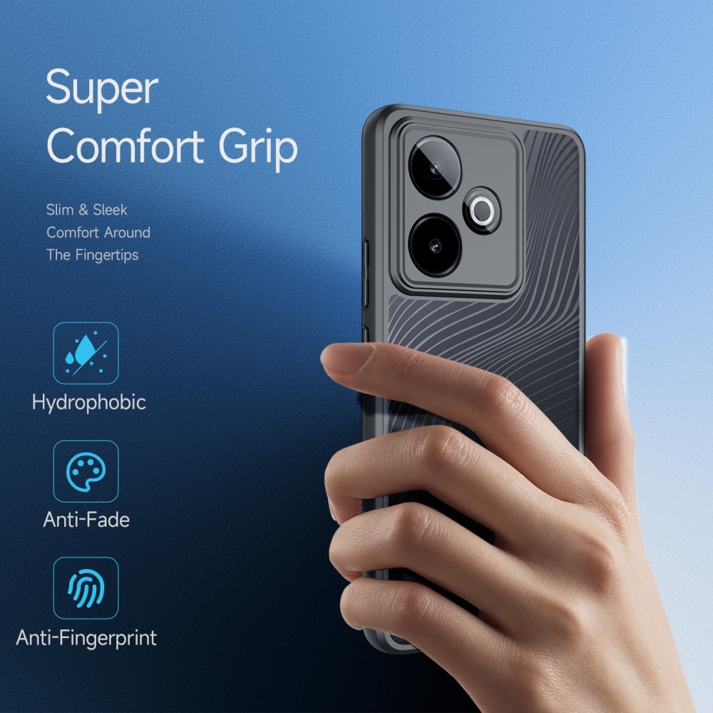 DUX Aimo gélový obal s pevným chrbtom na Realme GT 7 5G/GT 7T 5G - čierny