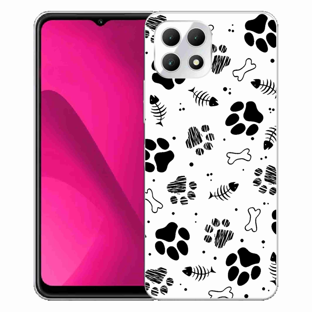 Gélový kryt mmCase na T-Mobile T Phone 2 - psie labky 1