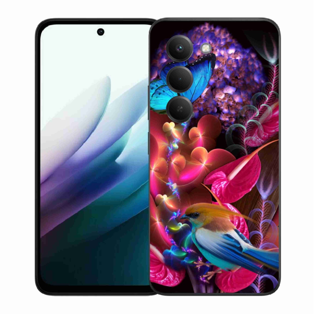 Gélový kryt mmCase na Xiaomi Redmi 15 4G/5G (171mm) - farebné kvety