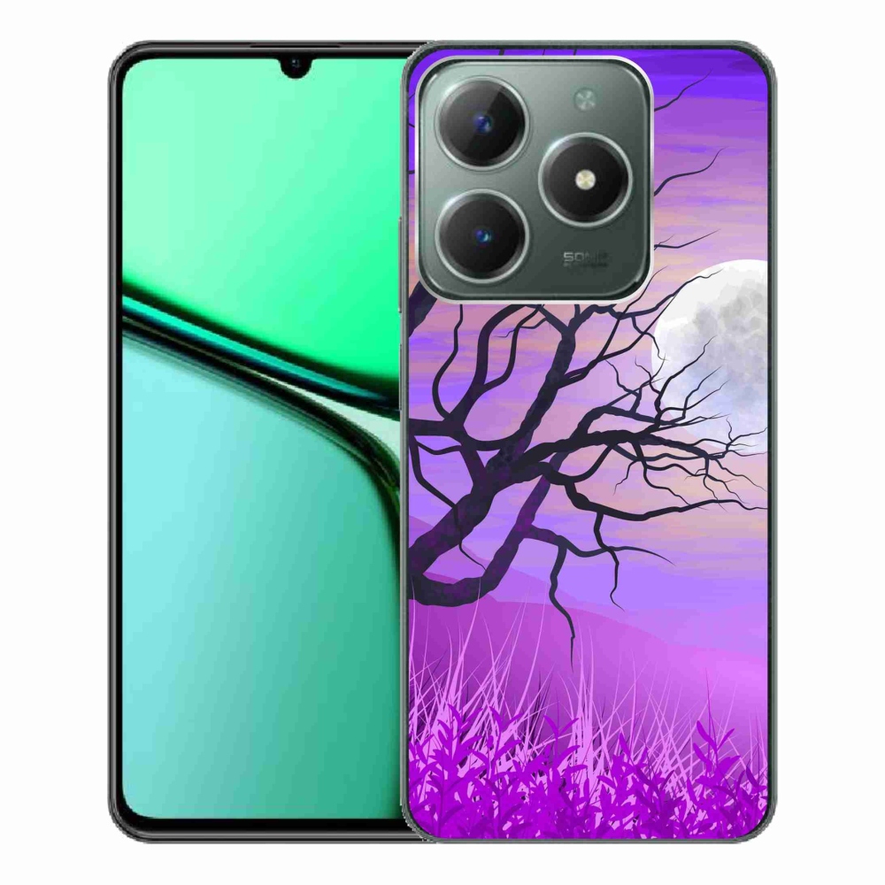 Gélový obal mmCase na Realme C61 - kreslený opadaný strom