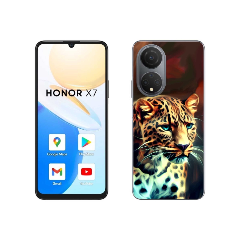 Gélový kryt mmCase na Honor X7 - leopard