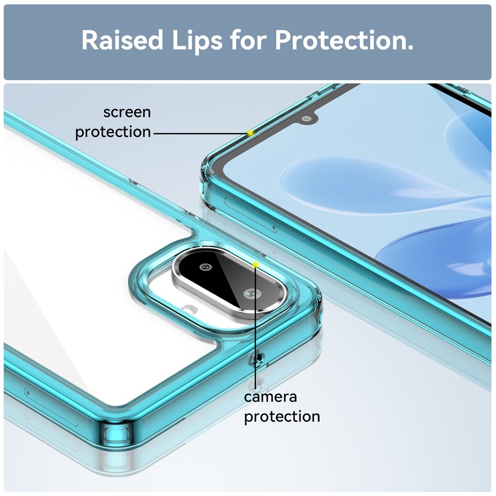Gélový obal s pevným chrbtom na Samsung Galaxy A07 4G - svetlomodrý