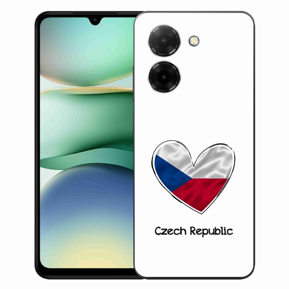 Gélový kryt mmCase na Xiaomi Redmi A5 (173.45x79.35x8.45mm) - vlajka srdca biele pozadie