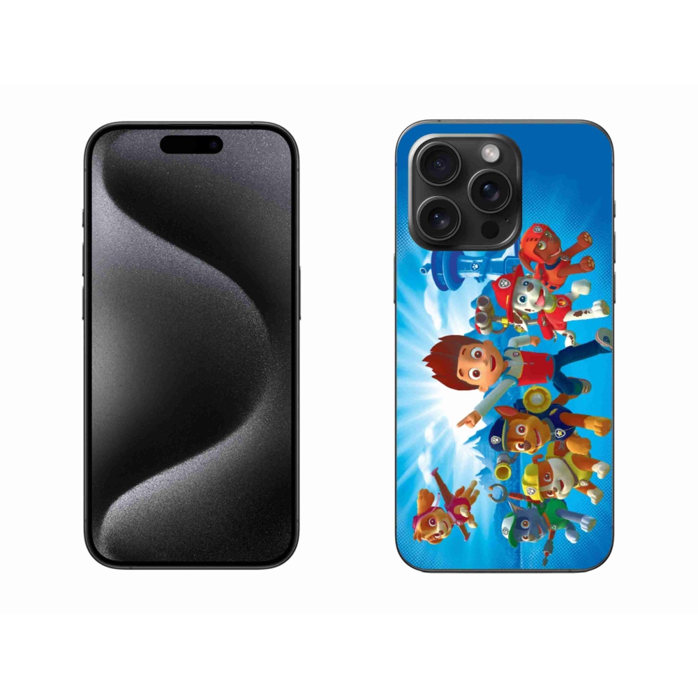 Gélový kryt mmCase na iPhone 15 Pro Max - labková patrola