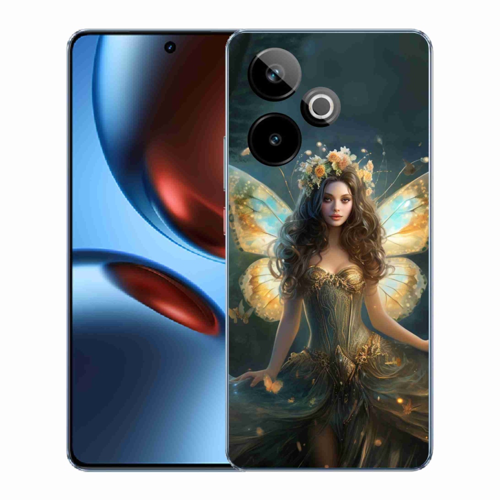 Gélový kryt mmCase na Realme GT 7 5G/GT 7T 5G - motýlia žena