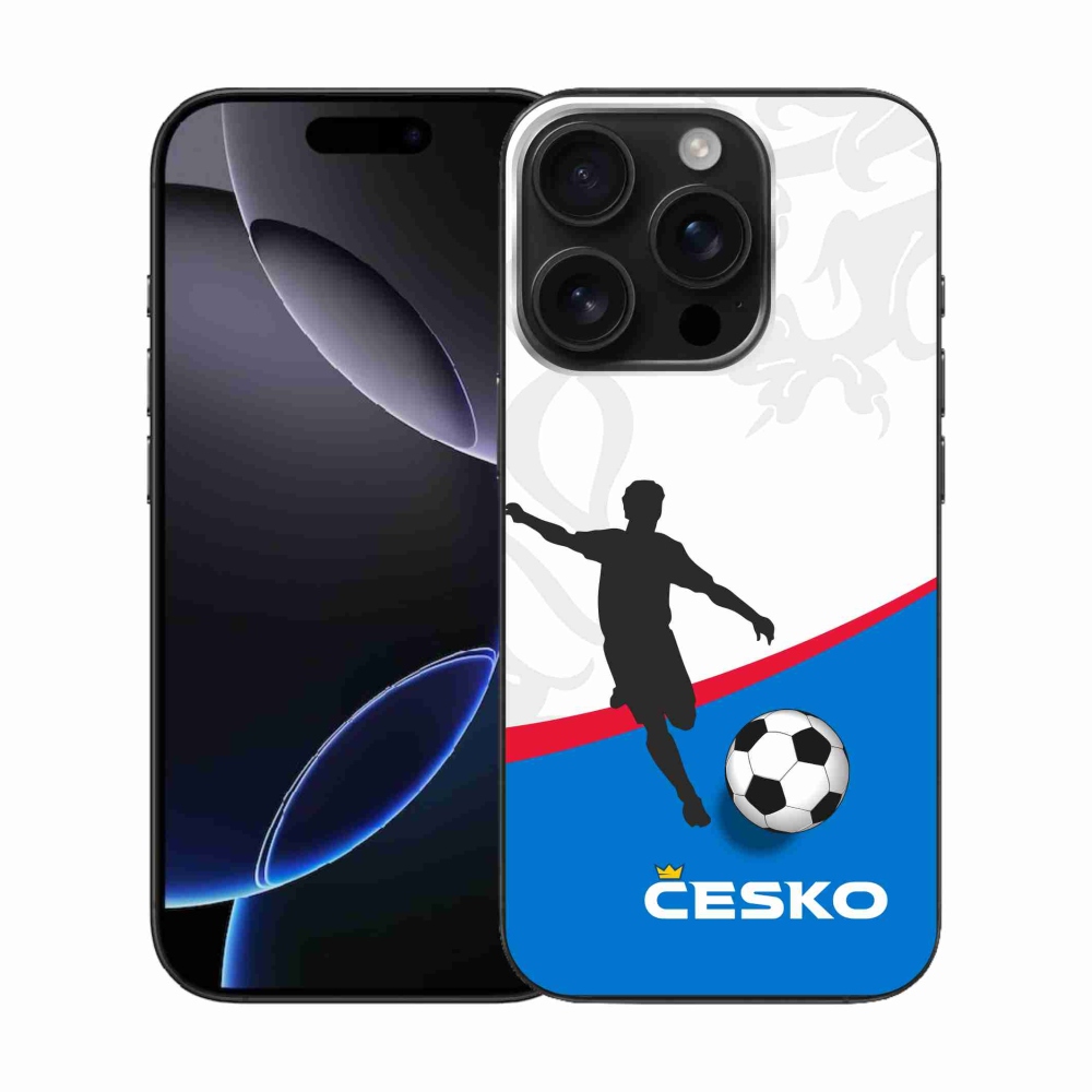 Gélový kryt mmCase na iPhone 16 Pro - futbal Česko 1