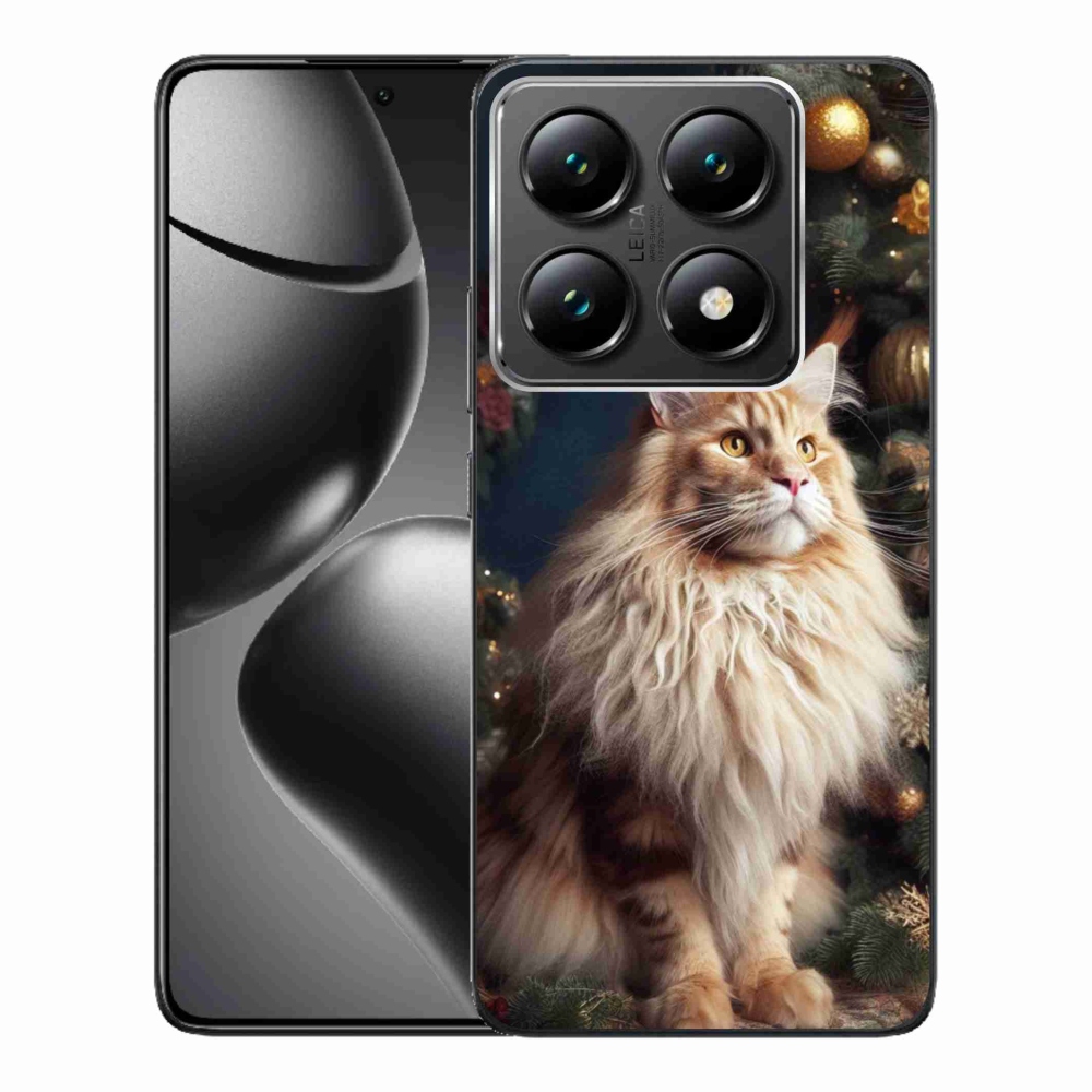 Gélový kryt mmCase na Xiaomi 14T Pro - mačka pri stromčeku