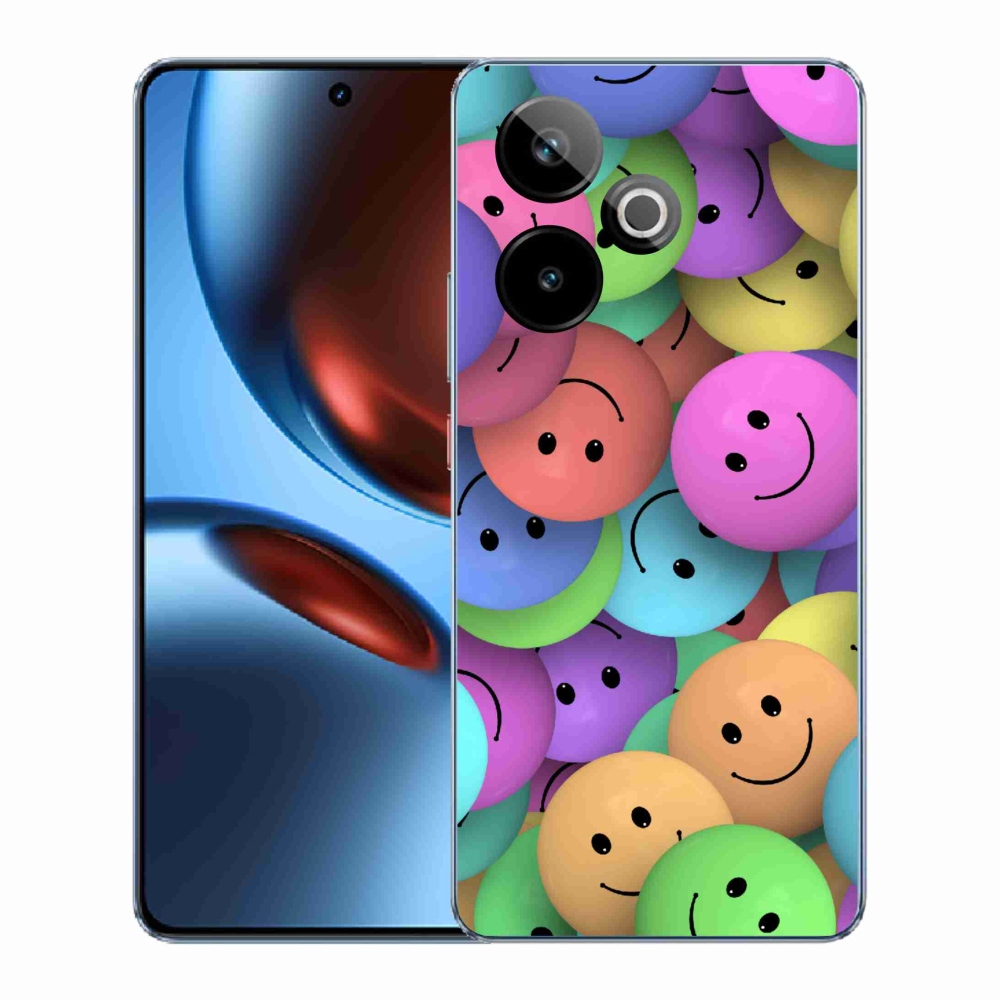 Gélový kryt mmCase na Realme GT 7 5G/GT 7T 5G - farební smajlíci