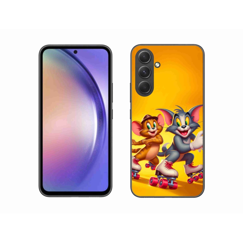 Gélový kryt mmCase na Samsung Galaxy A54 5G - tom a jerry