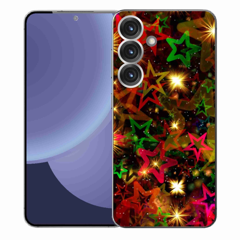 Gélový kryt mmCase na Samsung Galaxy S25+ - farebné hviezdičky