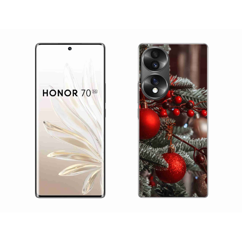 Gélový kryt mmCase na Honor 70 - vianočné ozdoby 2