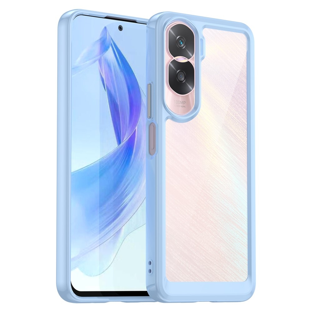 Gélový obal s pevným chrbtom na Honor 90 Lite - modrý