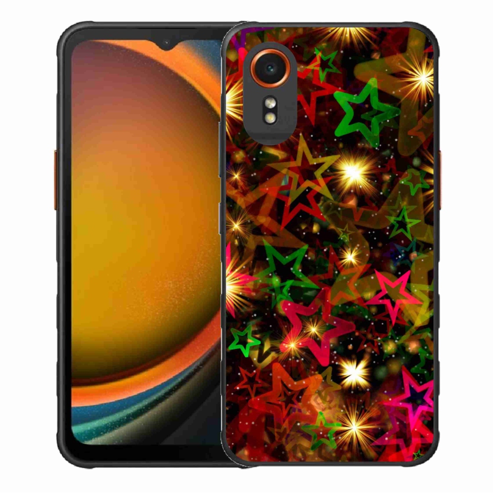 Gélový kryt mmCase na Samsung Galaxy Xcover 7 - farebné hviezdičky