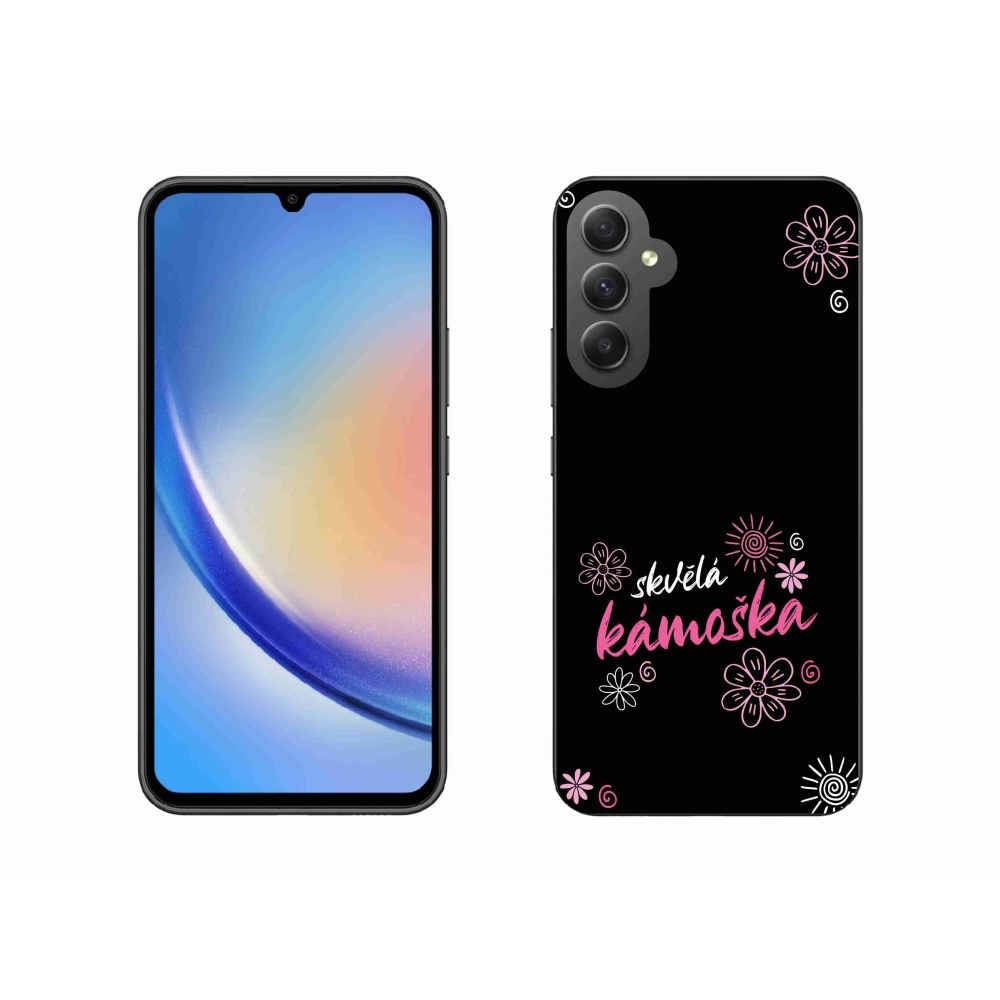 Gélový kryt mmCase na Samsung Galaxy A34 5G - skvelá kamoška čierne pozadie