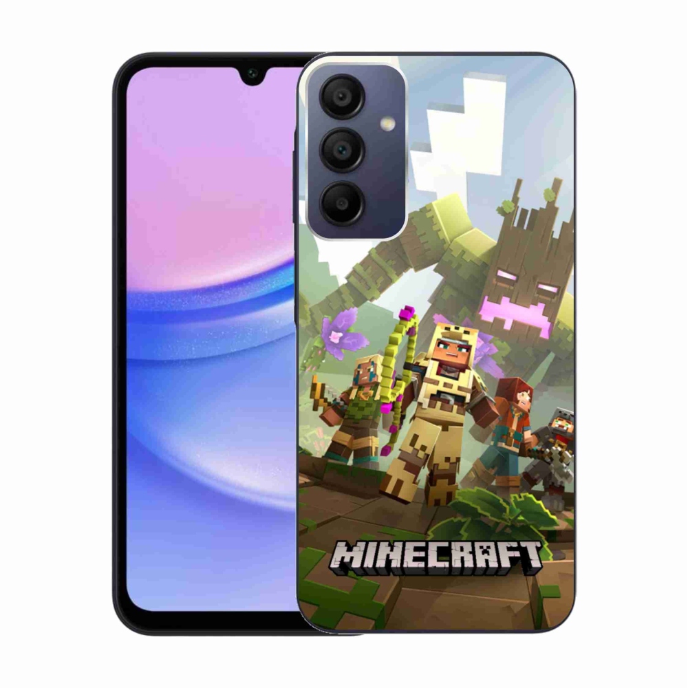 Gélový kryt mmCase na Samsung Galaxy A15 4G/5G - minecraft 1