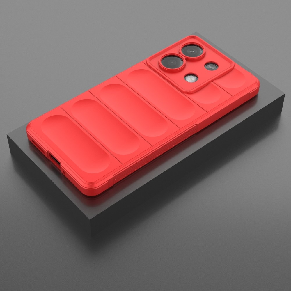 Rugg odolný gélový obal na Xiaomi Redmi Note 13 5G - červený