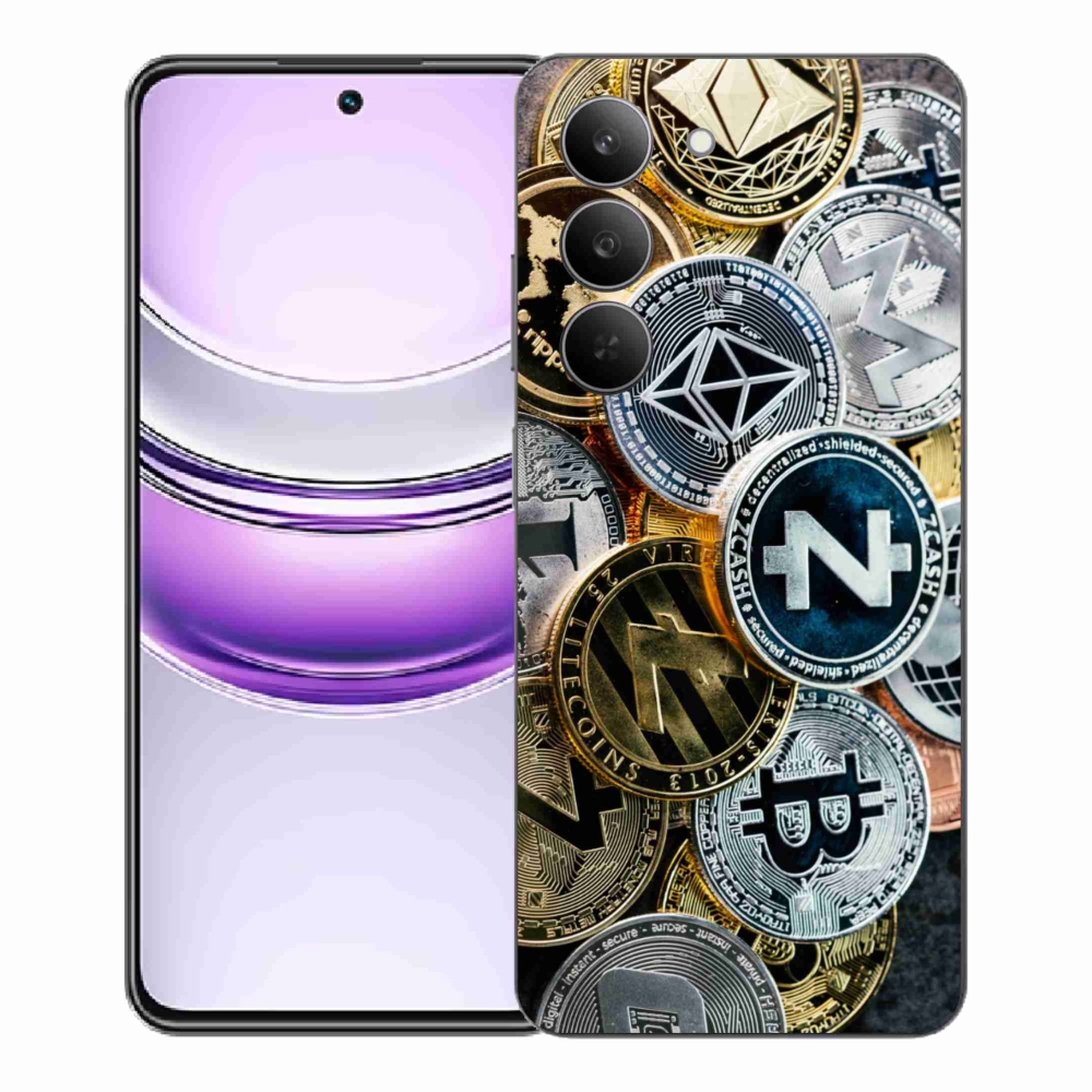 Gélový kryt mmCase na Realme 14x 5G - kryptomeny