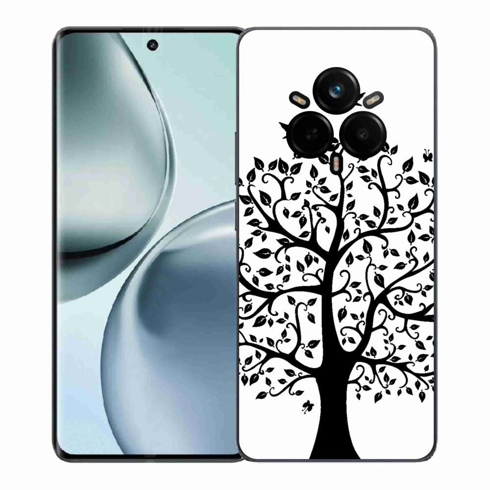 Gélový kryt mmCase na Realme 14 Pro+ 5G - čiernobiely strom