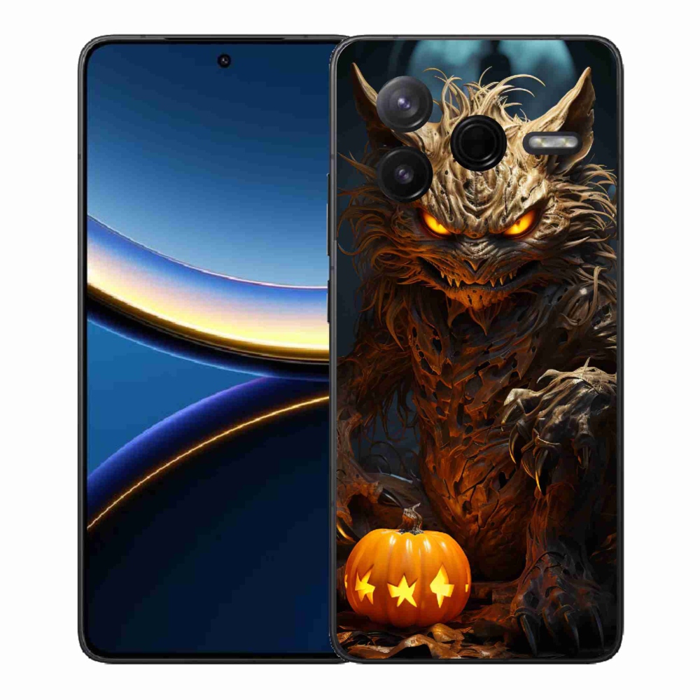 Gélový kryt mmCase na Xiaomi Poco F7 Pro - halloweenska príšera