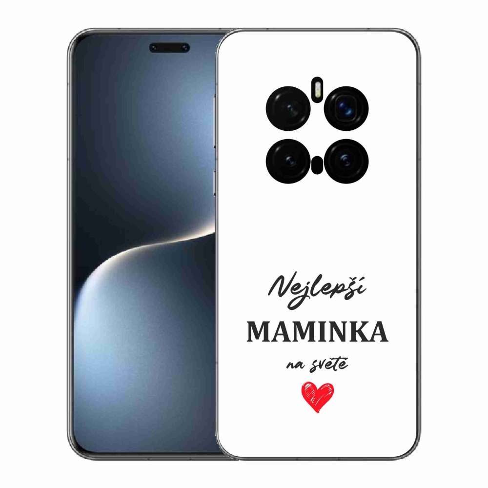 Gélový kryt mmCase na Honor Magic 7 Pro 5G - najlepšia mamička 1 biele pozadie