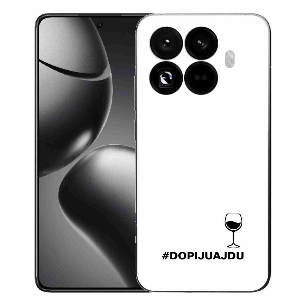 Gélový kryt mmCase na Xiaomi 15T Pro - vínny motív biele pozadie